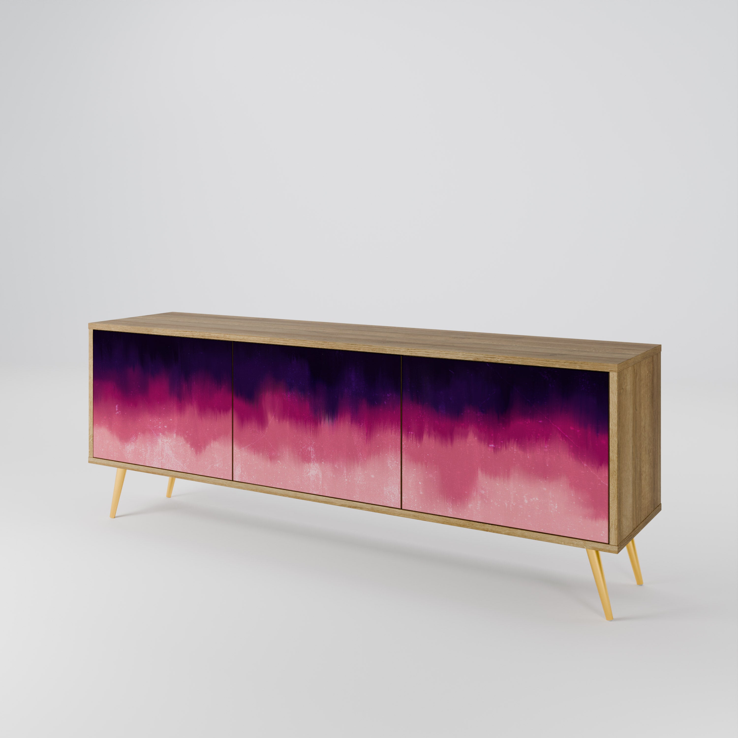 AURORA BOREALIS TV-bänk med 3 dörrar