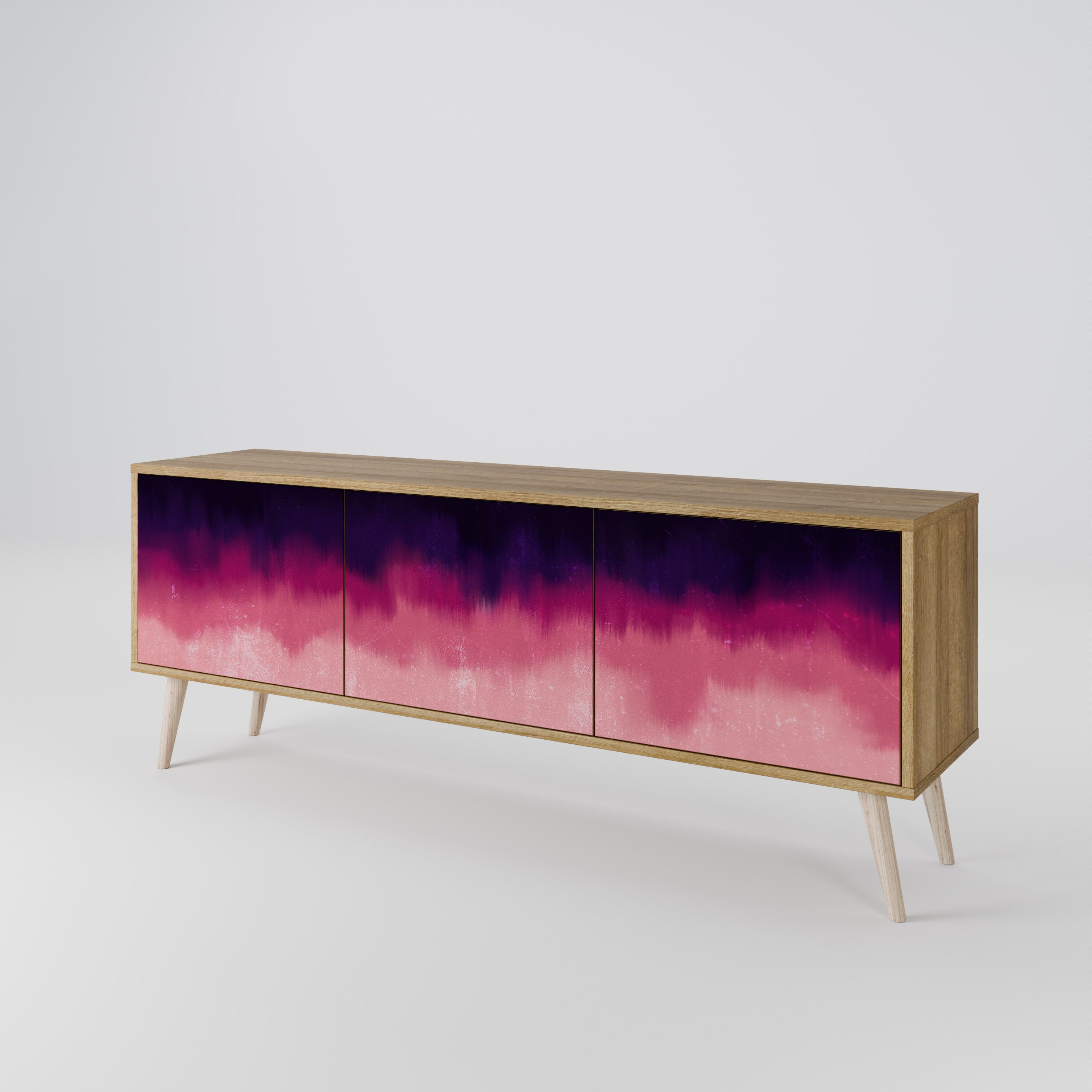 AURORA BOREALIS TV-bänk med 3 dörrar