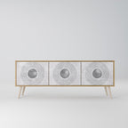 SOLID CIRCLES TV-bänk med 3 dörrar