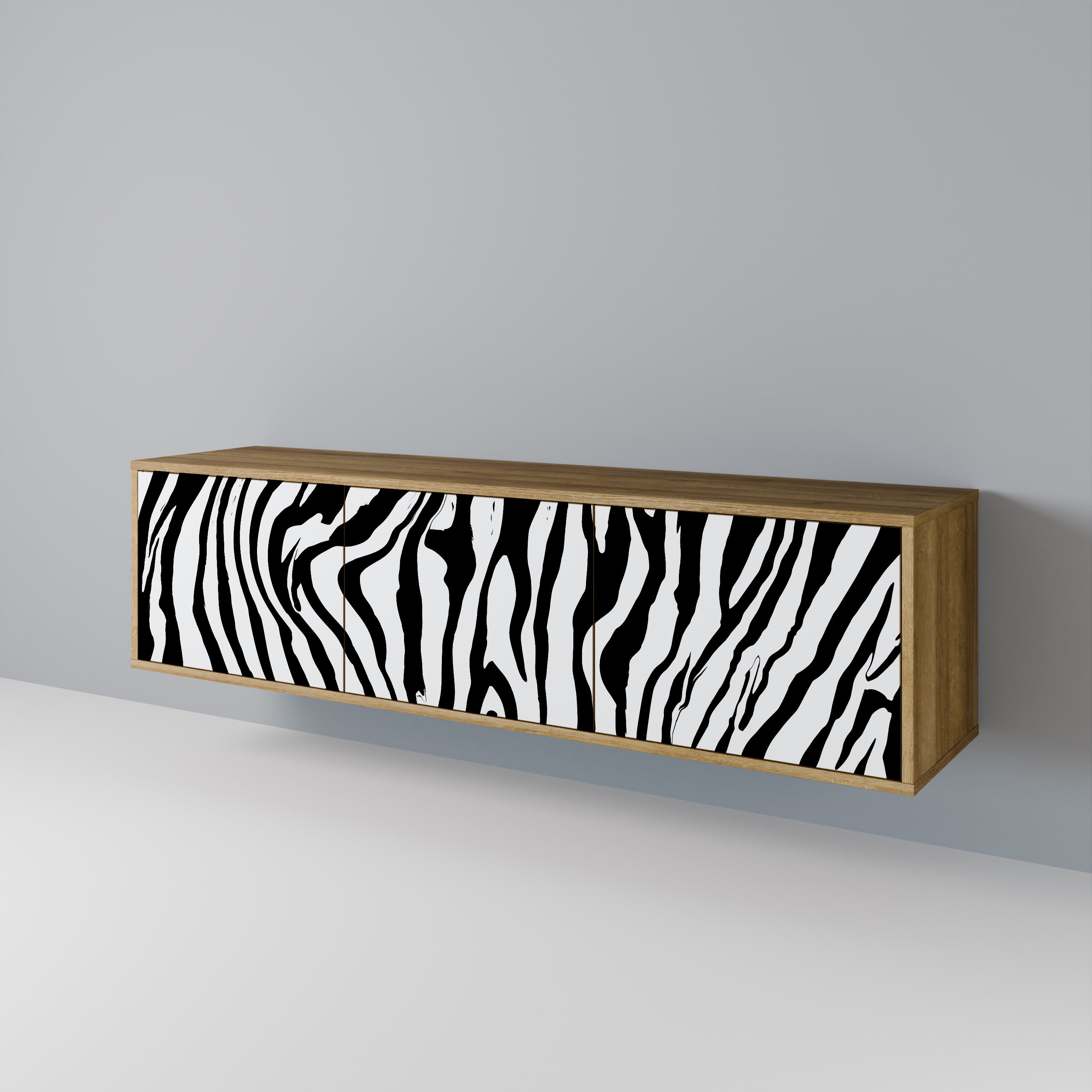 SPLENDID ZEBRA TV-bänk med 3 dörrar