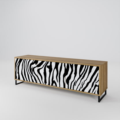 SPLENDID ZEBRA TV-bänk med 3 dörrar