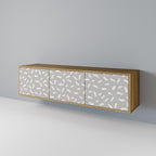 PASSING SECONDS 3-Door TV Stand in Oak Effect