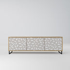 PASSING SECONDS 3-Door TV Stand in Oak Effect