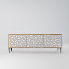 PASSING SECONDS 3-Door TV Stand in Oak Effect