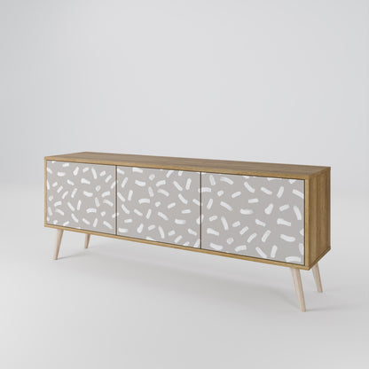 PASSING SECONDS 3-Door TV Stand in Oak Effect