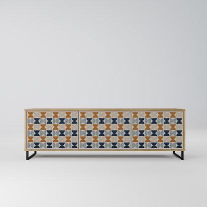 REFLECTION RANGE 3-Door TV Stand in Oak Effect