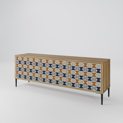 REFLECTION RANGE 3-Door TV Stand in Oak Effect