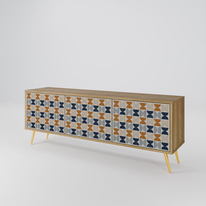 REFLECTION RANGE 3-Door TV Stand in Oak Effect