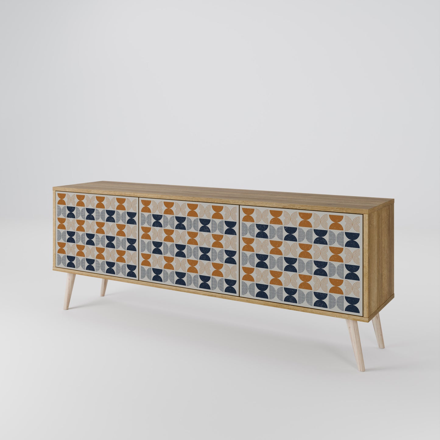 REFLECTION RANGE 3-Door TV Stand in Oak Effect