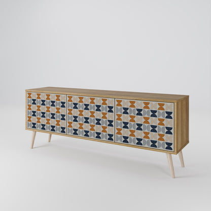 REFLECTION RANGE 3-Door TV Stand in Oak Effect