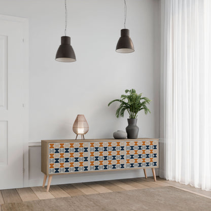 REFLECTION RANGE 3-Door TV Stand in Oak Effect
