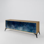 CELESTIAL FALL TV-bänk med 3 dörrar i ekeffekt