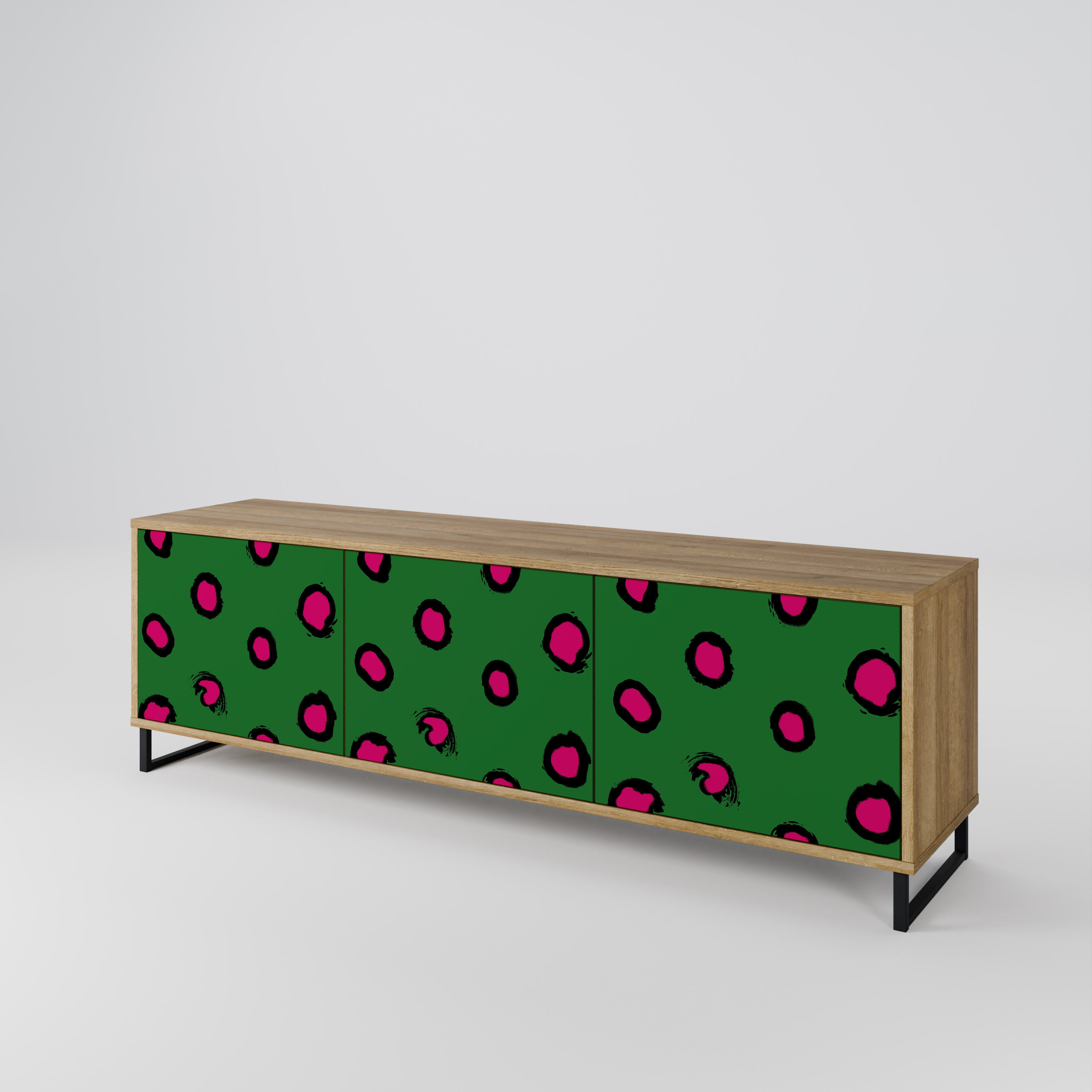 FUNKY SPOTS TV-bänk med 3 dörrar