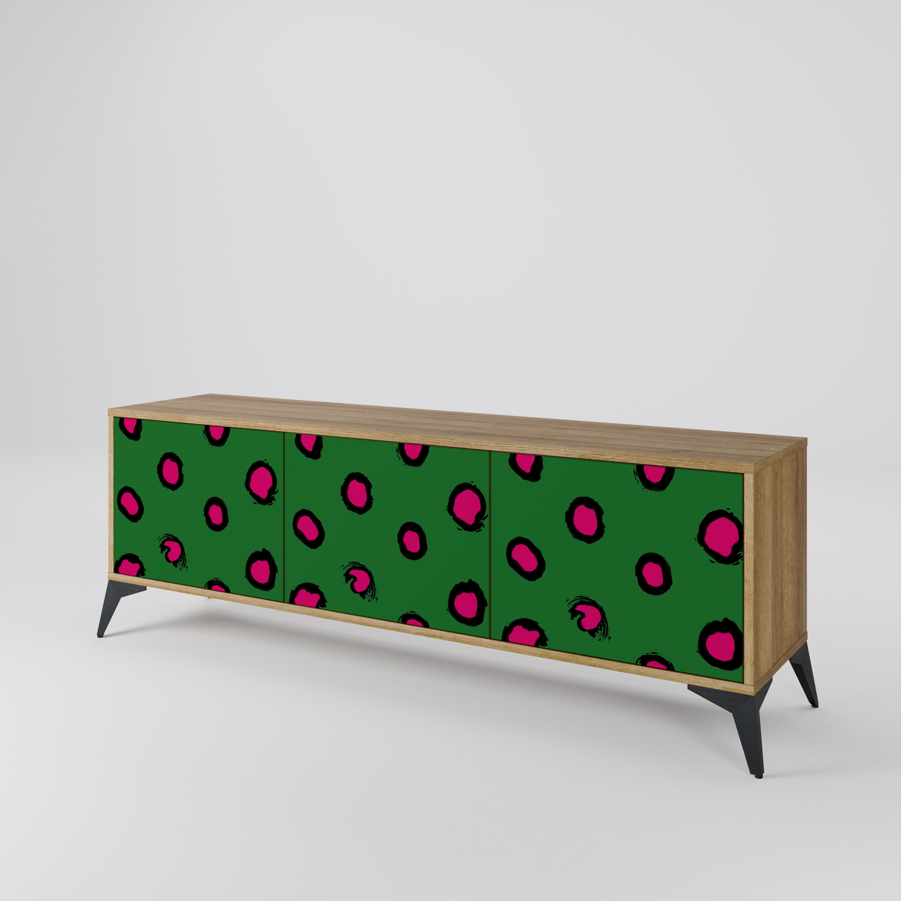 FUNKY SPOTS TV-bänk med 3 dörrar