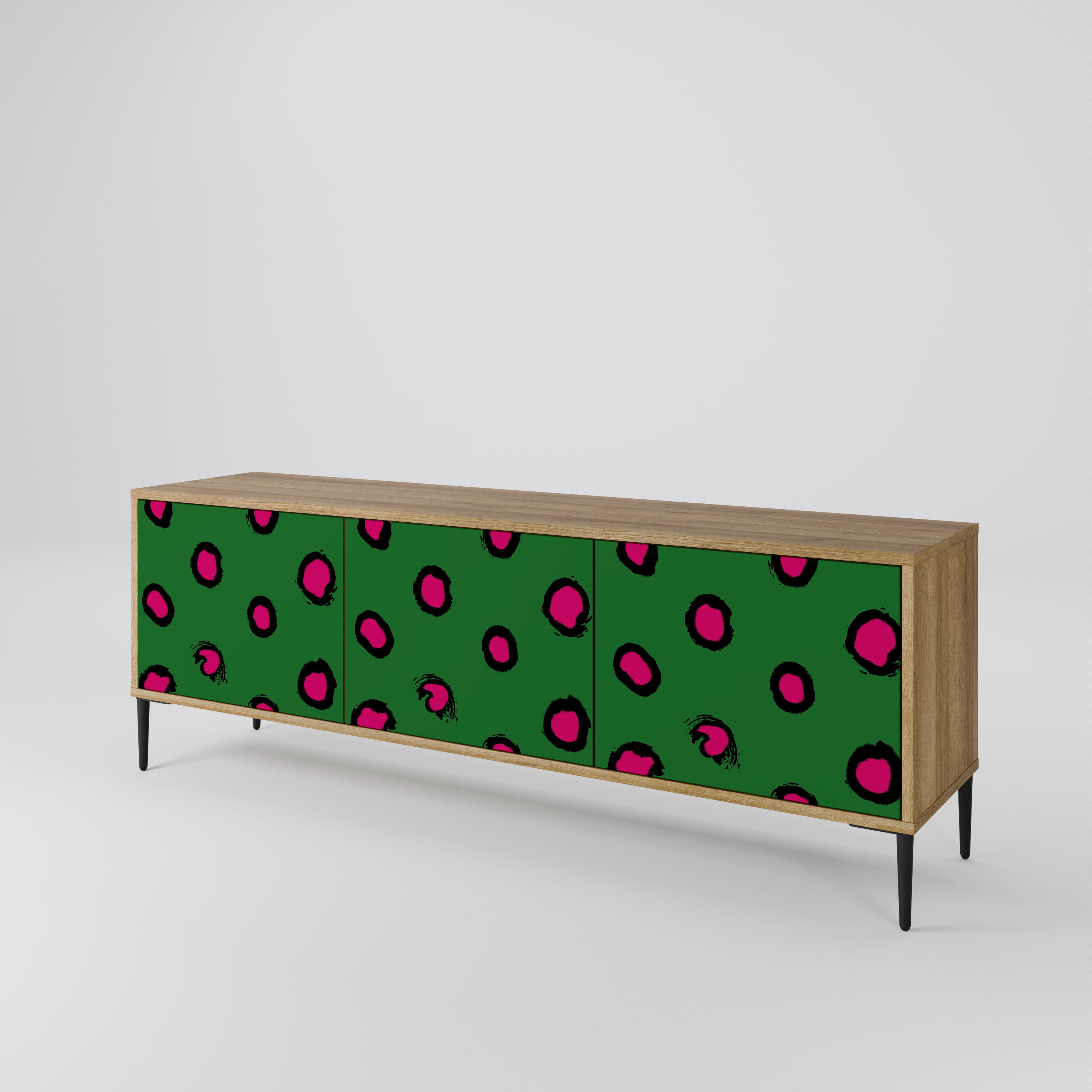 FUNKY SPOTS TV-bänk med 3 dörrar
