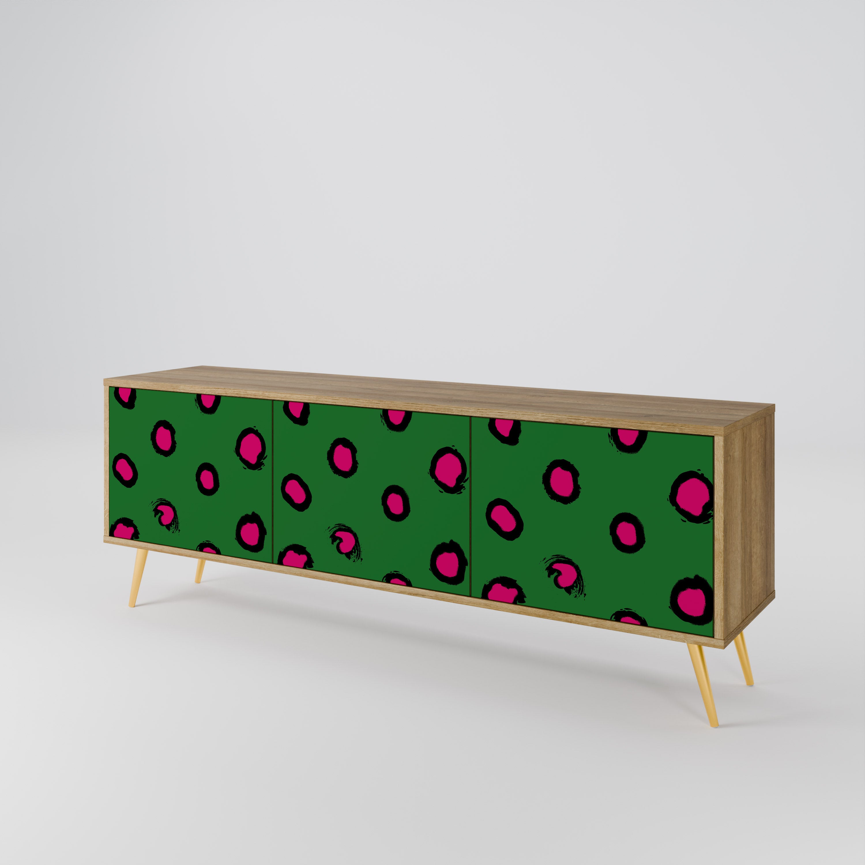 FUNKY SPOTS TV-bänk med 3 dörrar