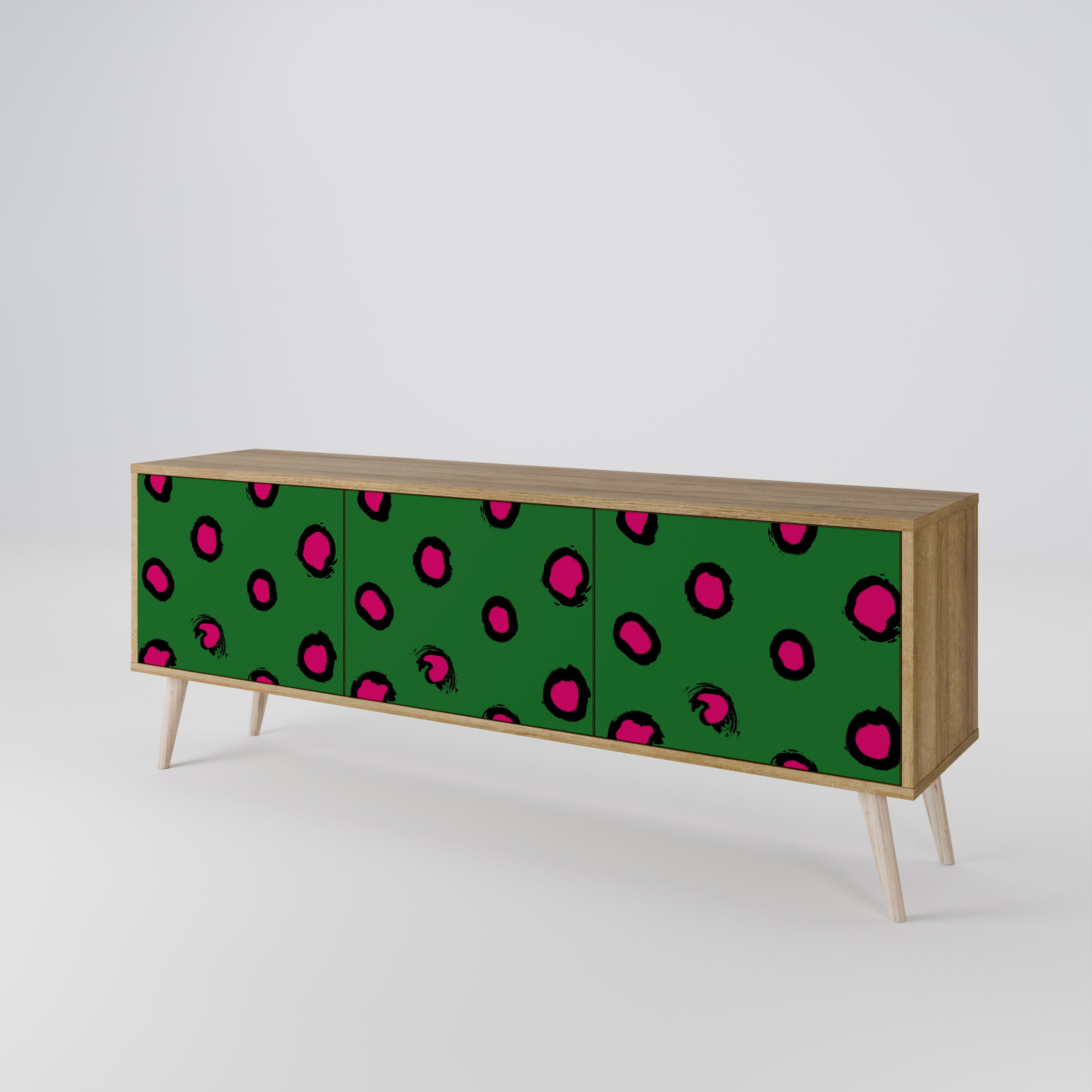 FUNKY SPOTS TV-bänk med 3 dörrar