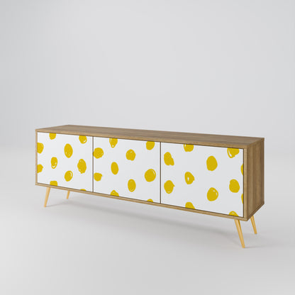 RADIANT REVERIE 3-Door TV Stand in Oak Effect