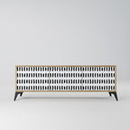 Nighty Melodies TV-bänk med 3 dörrar i ekeffekt