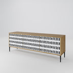 Nighty Melodies TV-bänk med 3 dörrar i ekeffekt