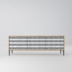 Nighty Melodies TV-bänk med 3 dörrar i ekeffekt