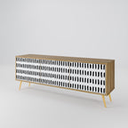 Nighty Melodies TV-bänk med 3 dörrar i ekeffekt