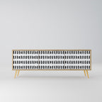 Nighty Melodies TV-bänk med 3 dörrar i ekeffekt