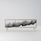 MONOCHROME MIRAGE TV-bänk med 3 dörrar