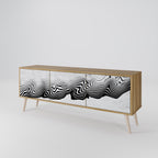 MONOCHROME MIRAGE TV-bänk med 3 dörrar