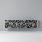 BLINDING LIGHTS TV-bänk med 3 dörrar i ekeffekt