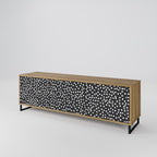 BLINDING LIGHTS TV-bänk med 3 dörrar i ekeffekt