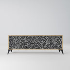 BLINDING LIGHTS TV-bänk med 3 dörrar i ekeffekt