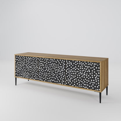 BLINDING LIGHTS 3-Door TV Stand in Oak Effect