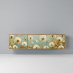 DREAMY MEADOW TV-bänk med 3 dörrar i ekeffekt