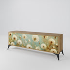 DREAMY MEADOW TV-bänk med 3 dörrar i ekeffekt