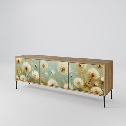 DREAMY MEADOW 3-Door TV Stand in Oak Effect
