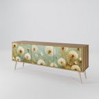 DREAMY MEADOW TV-bänk med 3 dörrar i ekeffekt