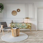 DREAMY MEADOW TV-bänk med 3 dörrar i ekeffekt