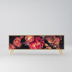 NEVERENDING BLOOM TV-bänk med 3 dörrar i ekeffekt