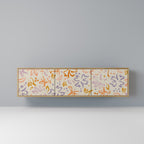 SPRING WHIMSY TV-bänk med 3 dörrar i ekeffekt