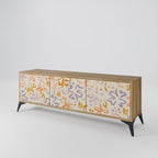 SPRING WHIMSY TV-bänk med 3 dörrar i ekeffekt