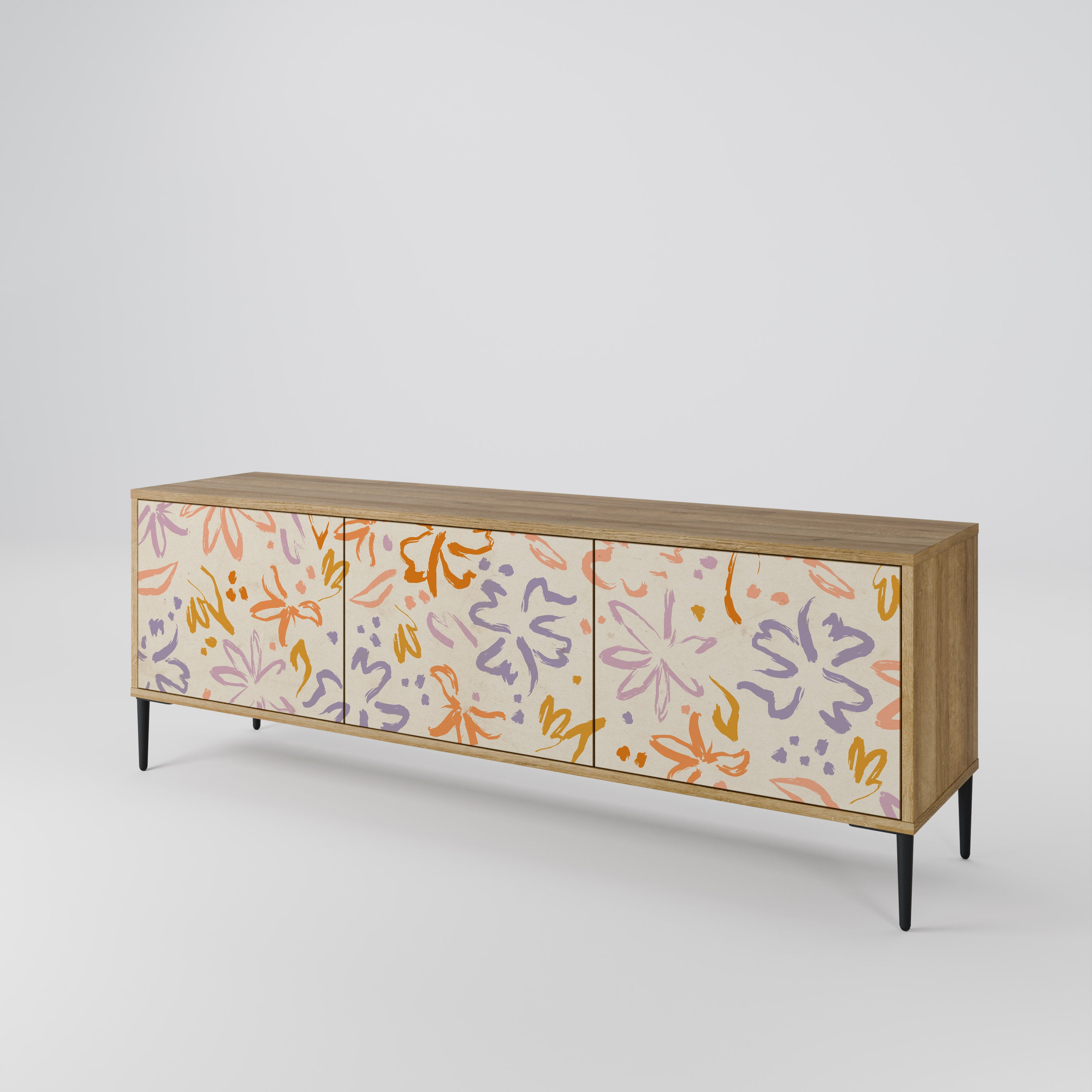 SPRING WHIMSY 3-Door TV Cabinet