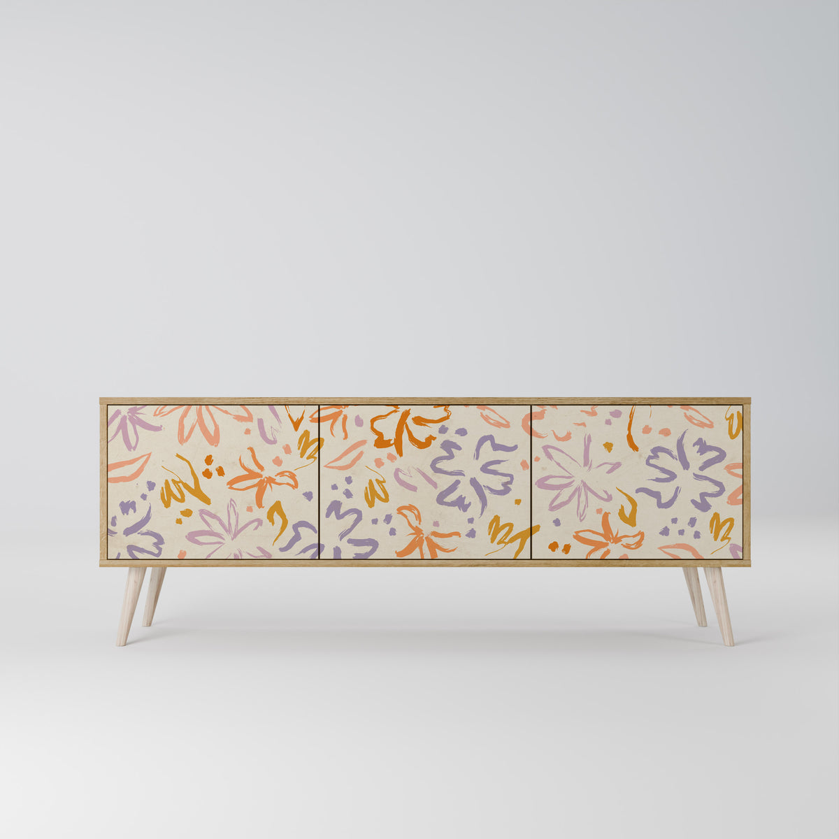 SPRING WHIMSY 3-Door TV Cabinet