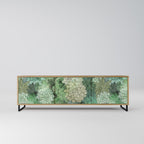 SUCCULENT CLUSTER TV-bänk med 3 dörrar i ekeffekt