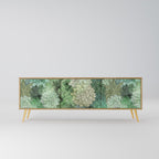 SUCCULENT CLUSTER TV-bänk med 3 dörrar i ekeffekt