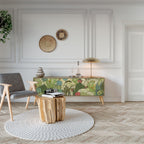 SUCCULENTS KALEIDOSCOPE 3-Door TV Stand in Oak Effect