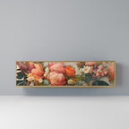 STYLISH BEAUTY TV-bänk med 3 dörrar i ekeffekt