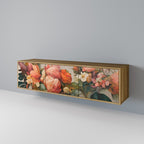 STYLISH BEAUTY TV-bänk med 3 dörrar i ekeffekt