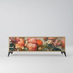 STYLISH BEAUTY TV-bänk med 3 dörrar i ekeffekt