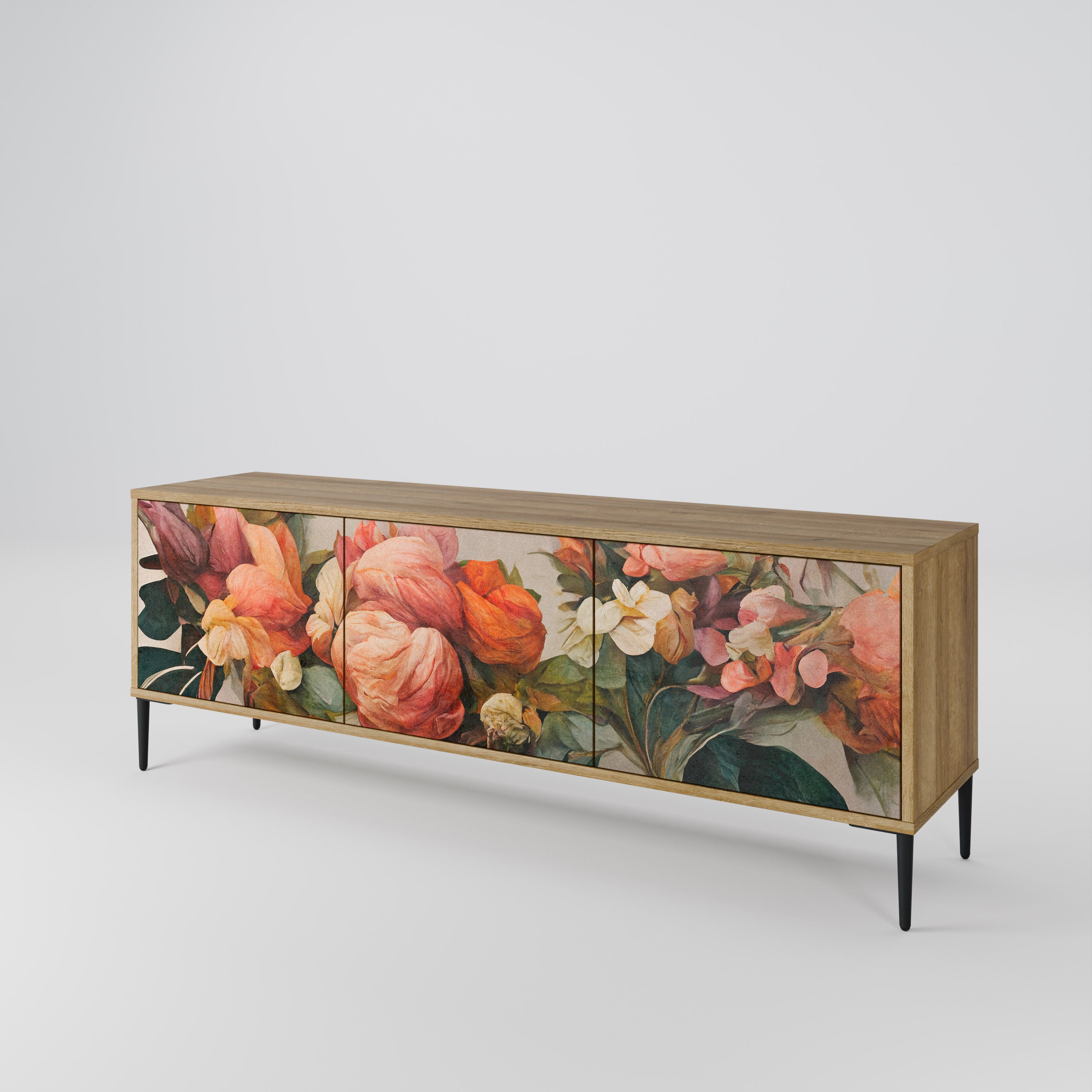 STYLISH BEAUTY 3-Door TV Cabinet